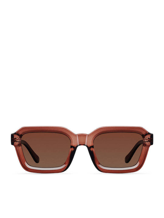 Meller Nayah Unisex Γυαλιά Ηλίου με Κοκκάλινο Σκελετό Red Brown Kakao Polarized NAY-REDBROWNKAKAO