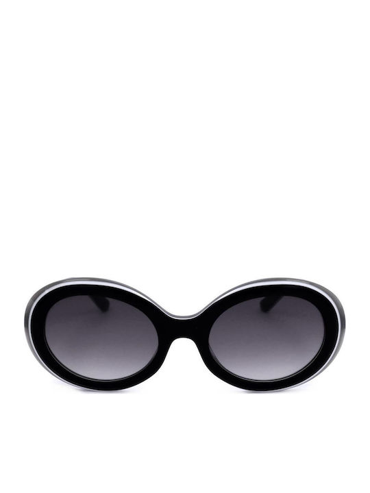 Karl Lagerfeld Women's Sunglasses with Black Plastic Frame and Black Lens KL6058S-092