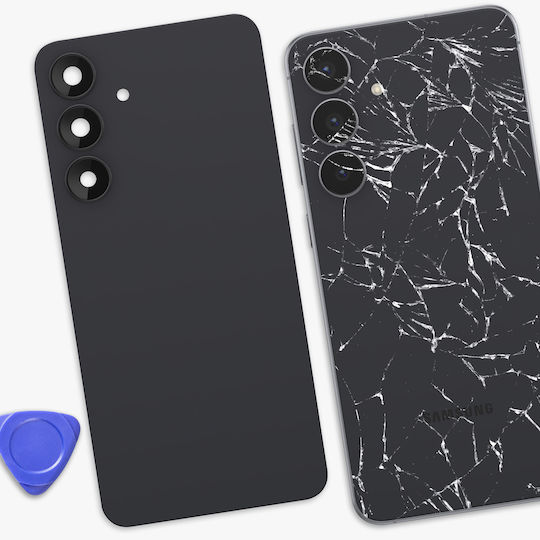 Clappio Compatible Battery Cover Galaxy S25 Fe Built-in Adhesive Black