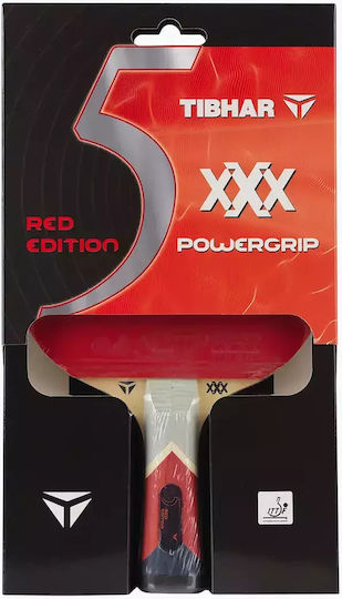 Tibhar Xxx Powergrip Червено Издание Тенис Ракета За Пинг Понг