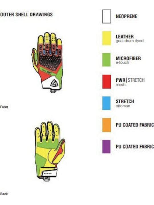 Rev'IT Caliber 2 Summer Men's Motorcycle Gloves Black