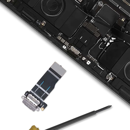 Clappio Съединител За Зареждане iPad Air 2024 13" Usb-C Част За Ремонт Сребърен