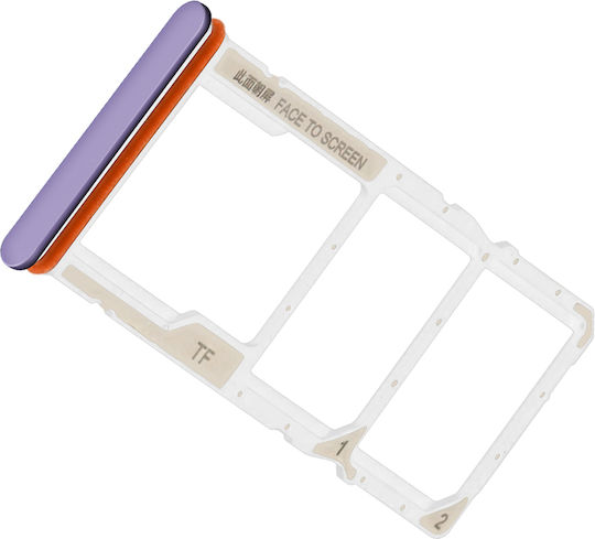 Clappio Sim Card Tray Redmi 15c 5g Dual Nano Sim Slot + Micro Sd Card Лилава