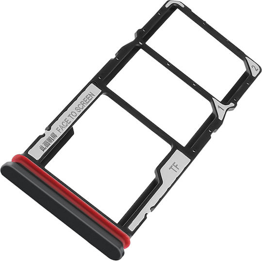 Clappio Sim-Kartenhalter Kompatibel mit Redmi 15c Poco C85 Dual Nano Sim + Micro-SD-Karte Schwarz