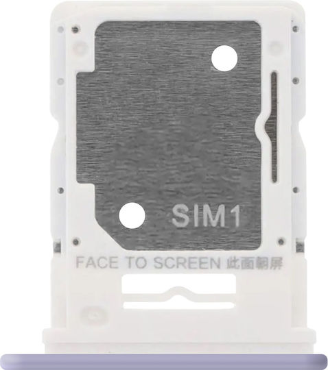 Clappio Sim Tray Kompatibel Mit Redmi Note 14 5G Hybrid Nano Sim Micro SD Slot Lila