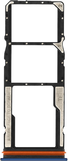 Clappio Sim-Kartenhalter Redmi 15C 4G Dual Nano Sim Slot + Micro SD-Karten Blau
