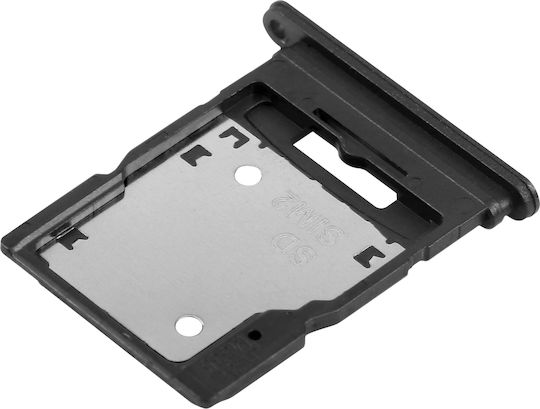 Clappio Sim Tray Kompatibel Redmi Note 14 5G Hybrid Nano Sim Micro SD Slot Schwarz
