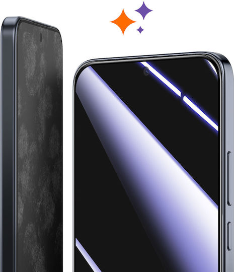 Imak Gehärtetes Glas Honor Magic 8 Lite Ultraschall Kompatibel Applikator Transparent Schwarz