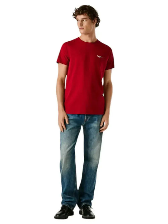 Original Basic T-Shirt Burgundisch
