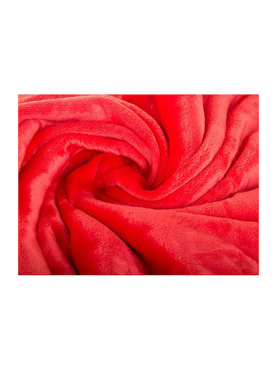 Pătură Blănoasă Cu Mâneci 140x200cm Roșie