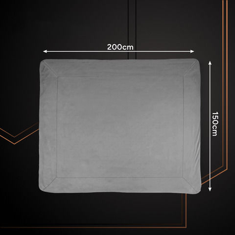Одеяло Космено Едно 150x200см Тъмно Сиво