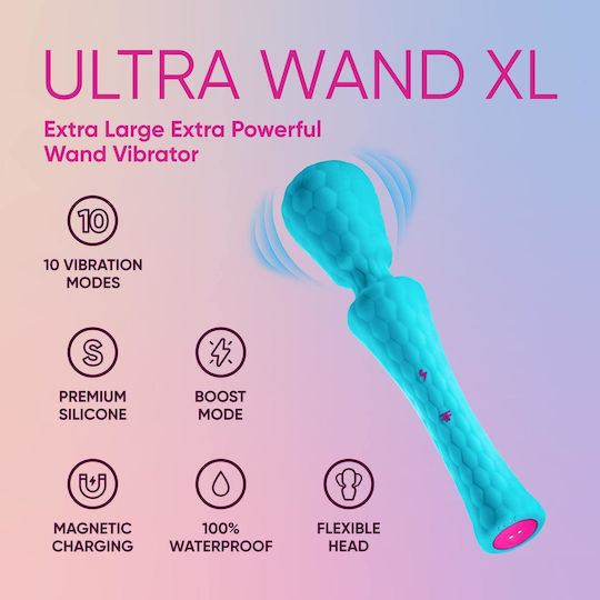 FemmeFunn Vibrator Massage 29cm Türkis