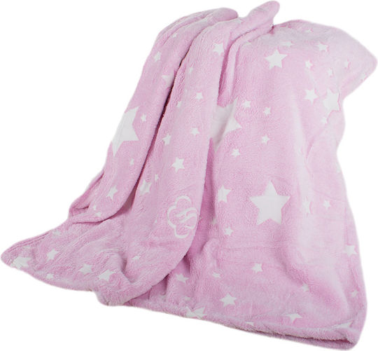 Furry Blanket with Sleeves 190x170cm Pink