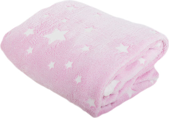 Furry Blanket with Sleeves 190x170cm Pink
