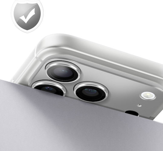 Protecție Lentilă Cameră Avizar Iphone 17 Pro Cadru Monobloc din Aluminiu Argintiu