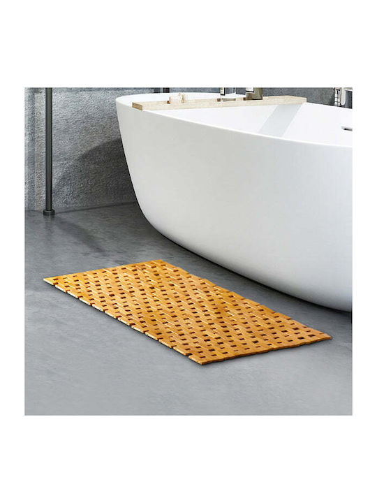 Covoraș Antiderapant De Baie Din Lemn ZR1FA03QWS96 Maro 60x40 cm