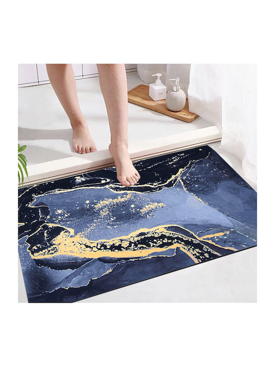 Rutschfestes Badematte ZD1BAT3QWSMAT02 Marineblau 80x50cm