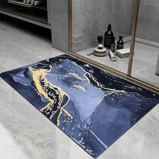 Antiderapant Covoare De Baie ZD1BAT3QWSMAT02NAVY Albastru Navy 80x50 cm
