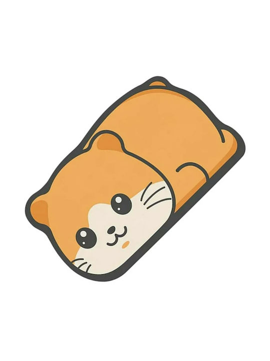 Rutschfest Badematte ZD1BAT3QWSHHAMSTER Orange/Weiß 60x40cm