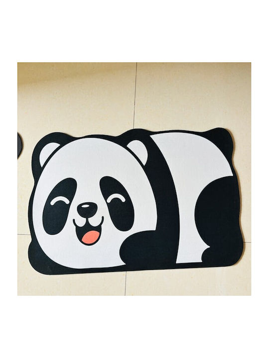 Αντιολισθητικό Πατάκι Μπάνιου ZD1BAT3QWSHPANDA White/black 40x60εκ.
