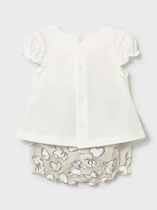 Kinderbekleidungssets mit Shorts Sommer 4 Stück Beige