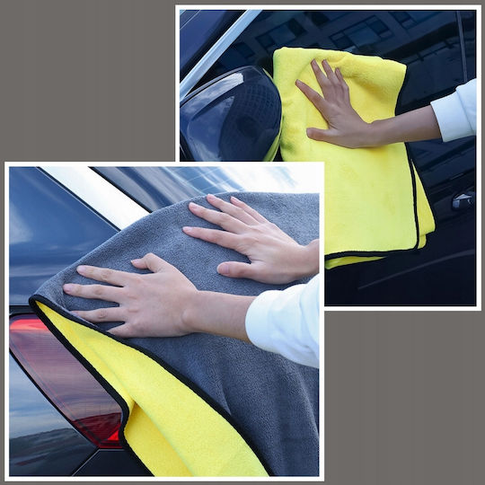 Lavetă Din Microfibră Pentru Uscarea Caroseriei Mașinii Gri 60x30cm