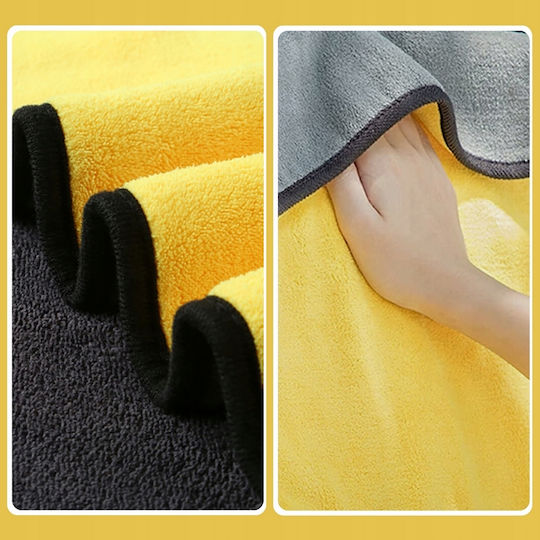 Lavetă Din Microfibră Pentru Uscarea Caroseriei Mașinii Gri 60x30cm