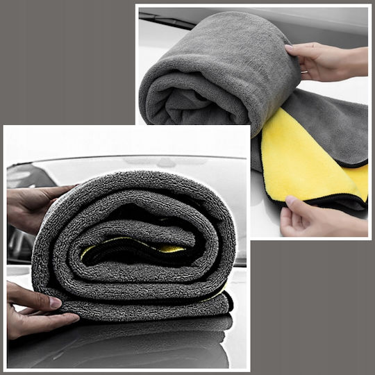 Lavetă Din Microfibră Pentru Uscarea Caroseriei Mașinii Gri 60x30cm