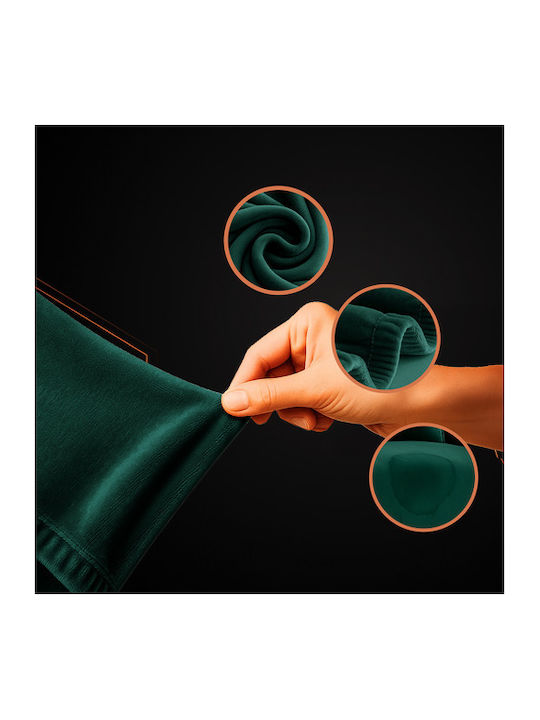 Husă Elastică Impermeabilă Pentru Canapea Cu Două Locuri Verde Închis 185 cm
