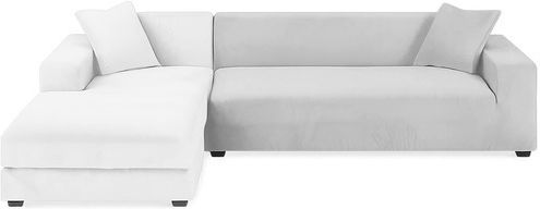 Wasserdichtes Elastisches Abdeckungsmaterial für Zweisitziges Sofa Hellgrau 185cm