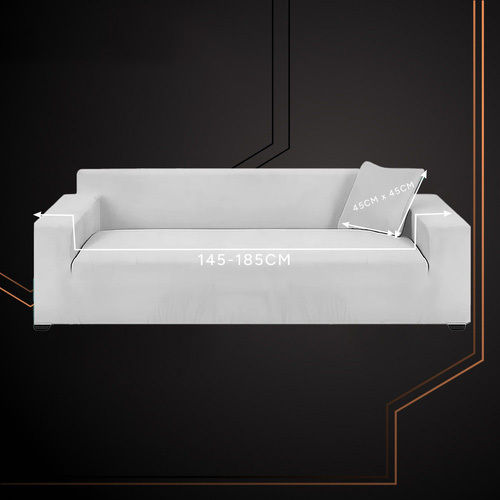 Wasserdichtes Elastisches Abdeckungsmaterial für Zweisitziges Sofa Hellgrau 185cm