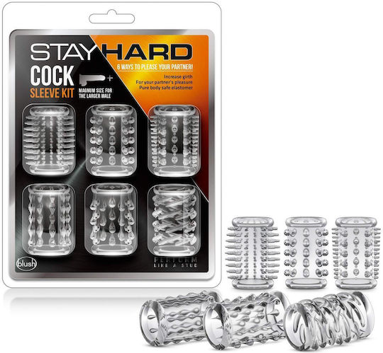 Blush Stay Hard Cock Sleeve Kit Προέκταση Πέους Διάφανη