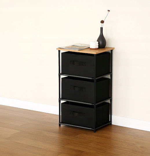 Storage Drawers with 3 Drawers L40xW30xH68cm