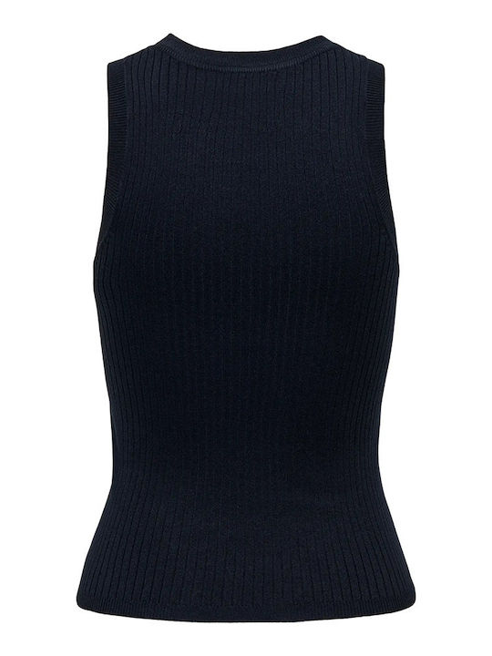 Women's Sleeveless Blouse Dark Blue