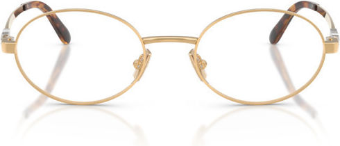 Miu Miu Metallischer Brillengestell Gold MU 50ZV 5AK1O1