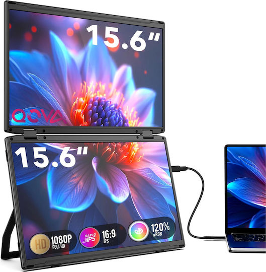 Qova Arzopa Z1 FC Dual IPS Monitor Portabil 15.6" FHD 1920x1080