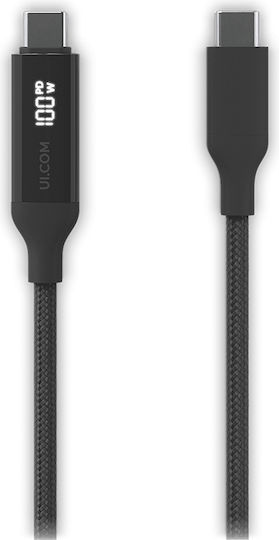 Ubiquiti Cablu USB 2.0 USB-C tată - USB-C 100W PD Negru 2 m UACC-Cable-USB-100W-2M-BK