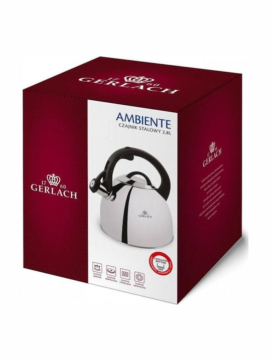 Gerlach Βραστήρας Ανοξείδωτος Γκρι 2800ml