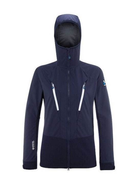 Herren Jacken Hardshell Wasserdicht und Winddicht Marineblau