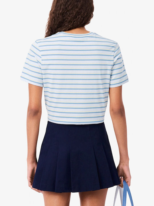 Women's Striped Light Blue T-shirt