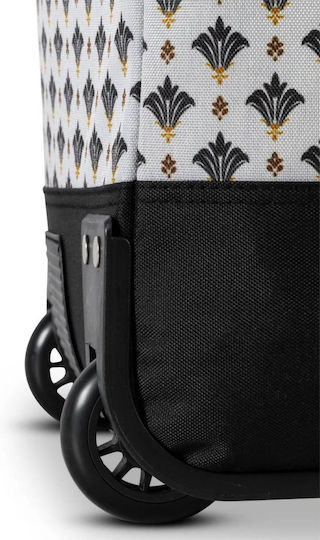 Căruț de Piață Textil Bej 50x36x20cm