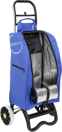 Casa Si City Line Partner Stoff Einkaufswagen Λαϊκής Blau 39cm