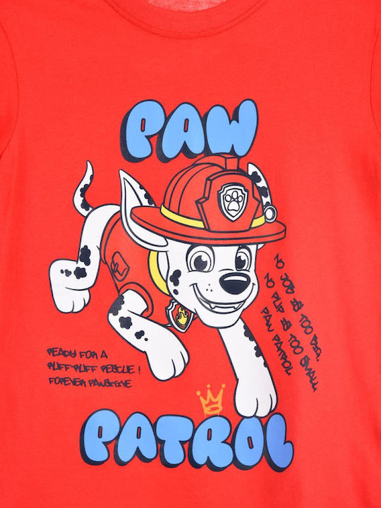 Παιδική Μπλούζα Κοντομάνικη Κόκκινη Paw Patrol