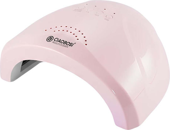 Avizar Lampă Uscare Unghii LED UV 19W Senzor Automat Roz