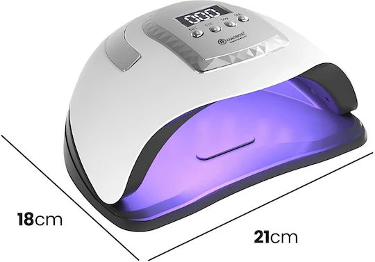 Avizar 20w Uv Led Manicure Lamp Nail Dryer Digital Display Timer White Black
