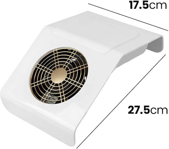 Avizar Colector de Praf pentru Unghii 48W LED + UV Senzor Inteligent Alb