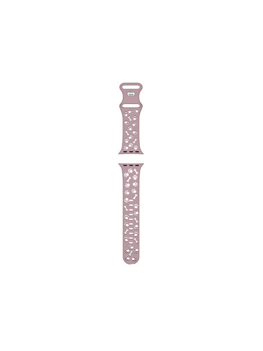 Watchband Hoco Wa38 Time Series 38 40 41 42mm Silicon Strap Apple Watch Series 1 2 3 4 5 6 7 8 9 Se Se2 Ροζ