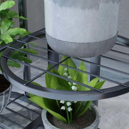 Suport Metalic Negru Pentru Plante 45x23x108 cm