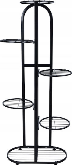 Suport Metalic Negru Pentru Plante 45x23x108 cm