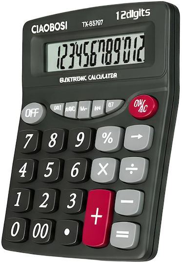 Avizar 12-digit Multifunction Desktop Calculator Lcd Screen Black